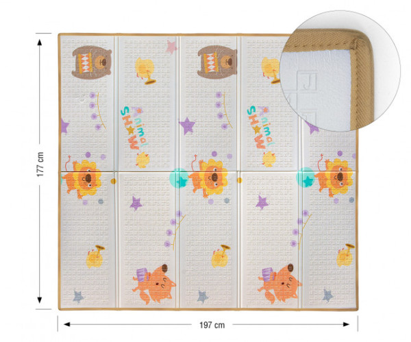 Hrací podložka pro děti MILLY MALLY 197x177 cm - Fox