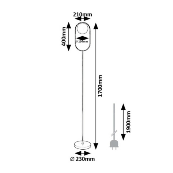 Rabalux 74029 stojací podlahová lampa Ghita