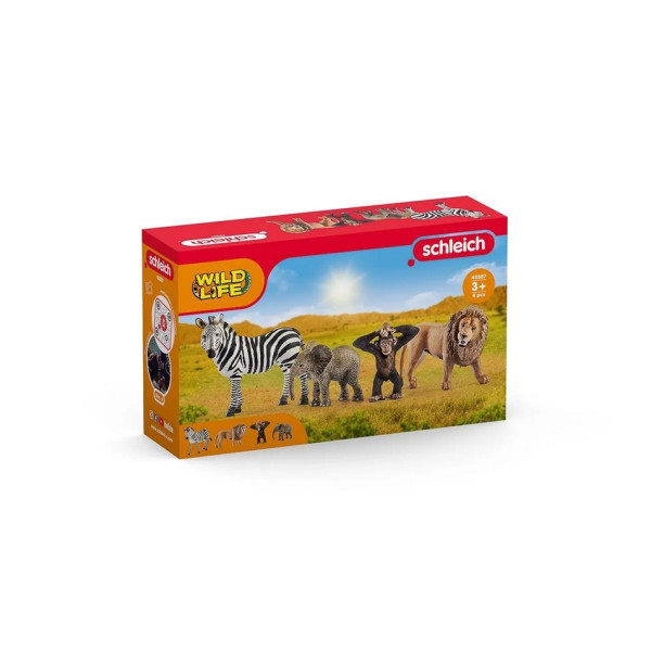 Schleich 42387 Divoká zvířata, 4 ks