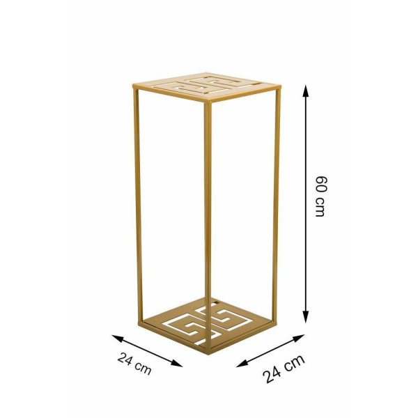 DekorStyle Stojan na květiny Loftstyle 60 cm zlatý