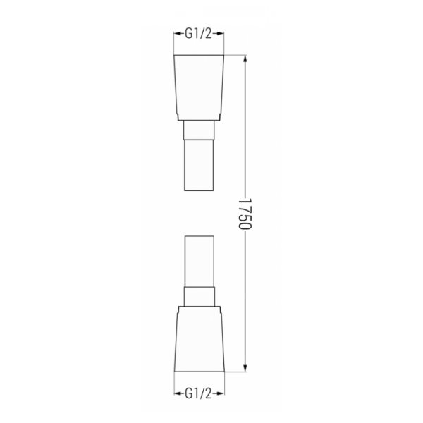 Sprchová hadice MEXEN 175 cm černá