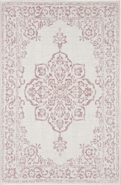 Červeno-krémový venkovní koberec NORTHRUGS Tilos, 160 x 230 cm