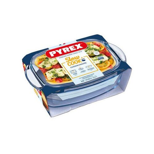 Pyrex Skleněná zapékací mísa s víkem, 4,5 l