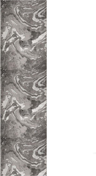 Koberec v šedo-stříbrné barvě 80x150 cm Marbled – Flair Rugs