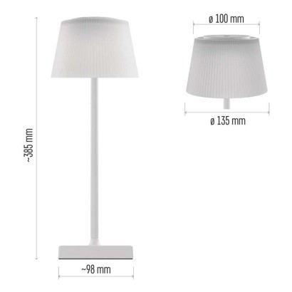 EMOS Stolní LED lampa KATIE bílá