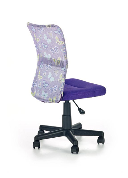 Dětská židle na kolečkách DINGO – bez područek, více barev Růžová