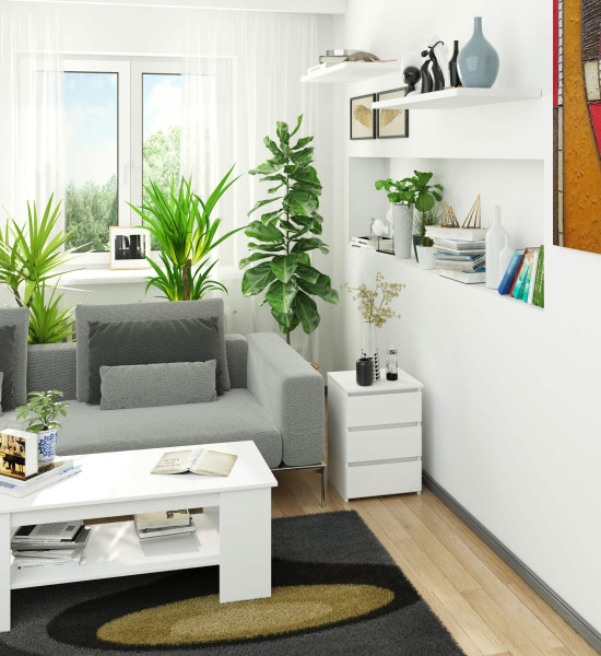 Ak furniture Komoda CL3 40 cm bílá