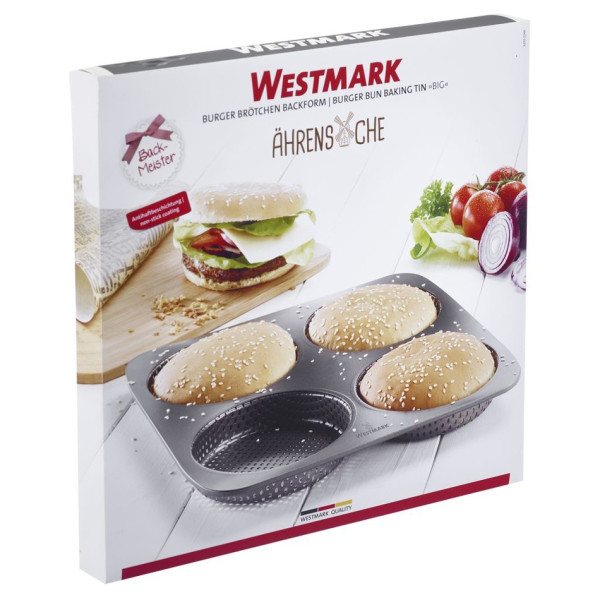 Westmark Perforovaná forma na 4 burger housky Big, pr. 12 cm