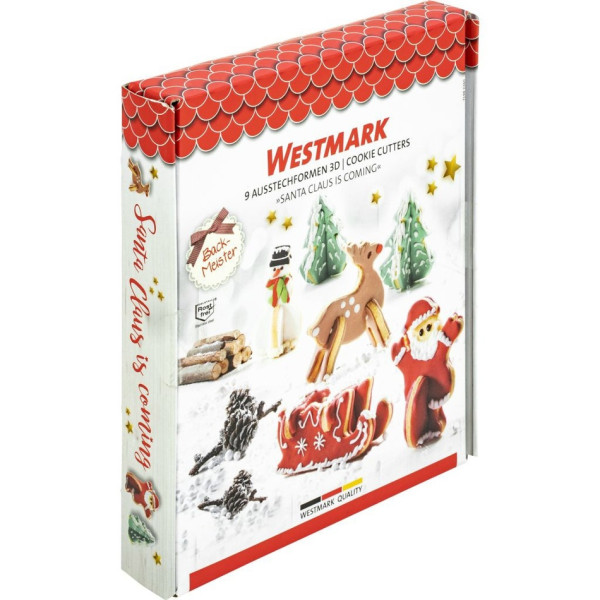 Westmark Sada 3D vykrajovátek Santa Claus is coming, 9 ks