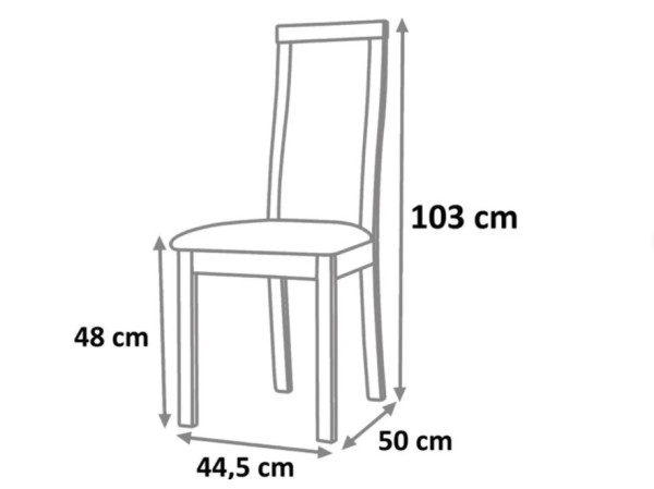 Dřevěná jídelní židle BABEK, třešeň/látka béžová