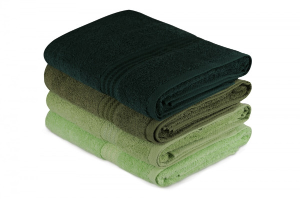 Lessentiel Sada 4 ks ručníků Rainbow 70x140 cm zelená