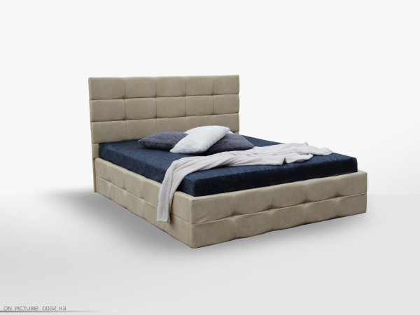 3kraft Manželská postel Bristol s roštem 180x200 ekokůže bílá matná