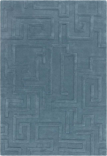 Modrý vlněný koberec 160x230 cm Maze – Asiatic Carpets