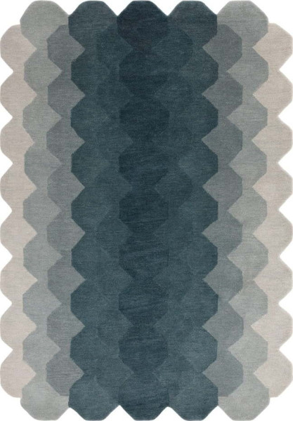 Modrý vlněný koberec 120x170 cm Hive – Asiatic Carpets