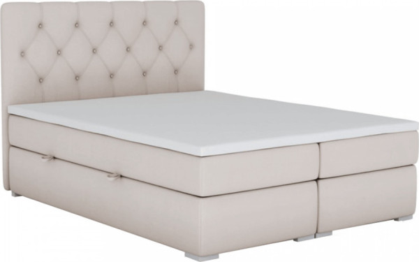 Tempo Kondela Postel ESHLY boxspring, 180x200, béžová + kupón KONDELA10 na okamžitou slevu 3% (kupón uplatníte v košíku)