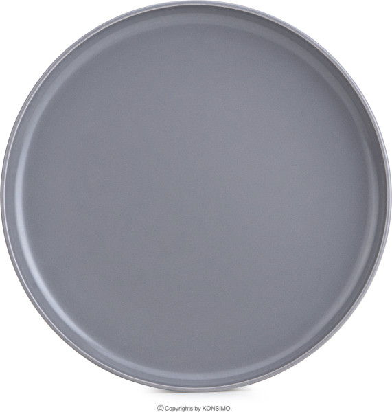 Konsimo Jídelní sada talířů pro 6 osob VICTO 24 ks bílá/šedá/černá