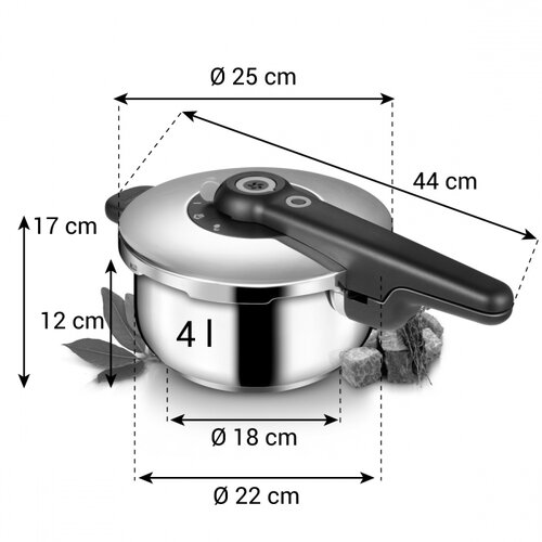 TESCOMA SmartCLICK 4,0 l tlakový hrnec