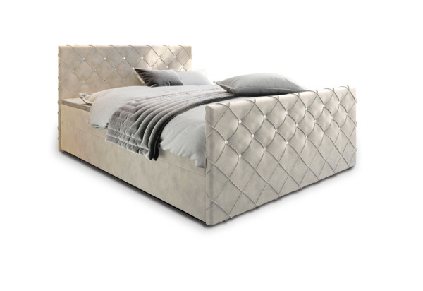 Expedo Čalouněná postel boxspring MINDY, 140x200,  magic velvet 2221