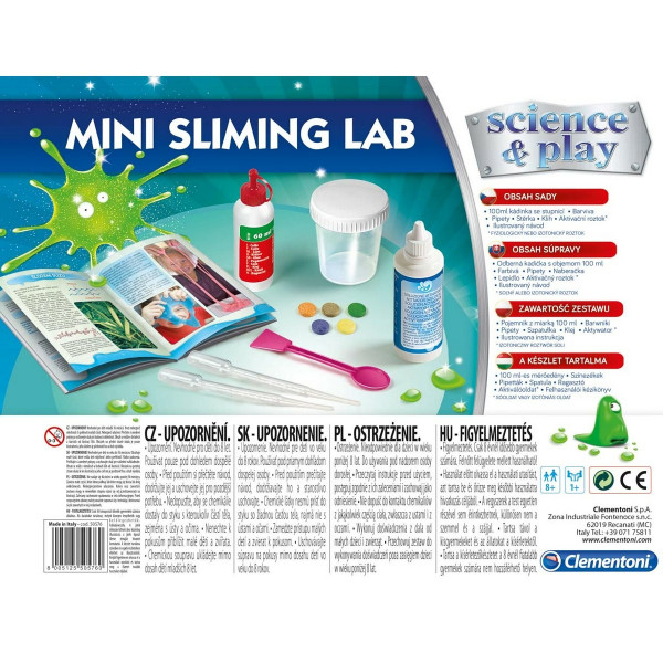 Clementoni Dětská laboratoř - Výroba slizu, mini set