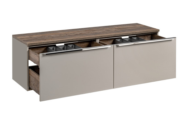 ArtCom Koupelnová skříňka s deskou SANTA Fe Taupe D160/1 | 160 cm