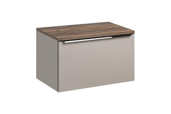 ArtCom Koupelnová skříňka s deskou SANTA Fe Taupe D80/1 | 80 cm