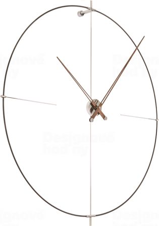 Designové nástěnné hodiny  Bilbao N černé 110cm