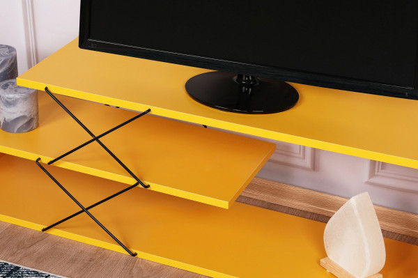 TV stolek DOBROMIL, žlutá