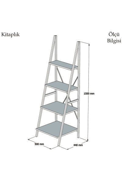 Regál SANTA, vlašský ořech/černá