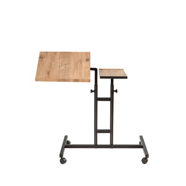 Přídavný stolek na notebook AURNA, atlantská borovice/černá