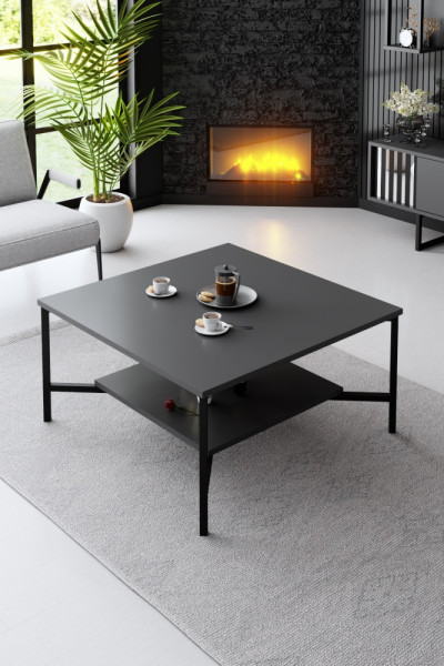 Konferenční stolek ALIBABA, antracit/černá