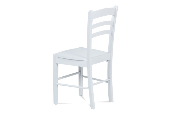 Dřevěná jídelní židle CALIDRIS, bílá