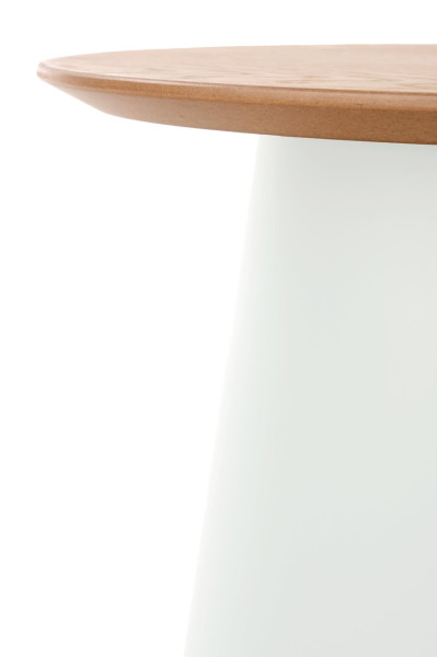 Odkládací stolek ANILKA-S, přírodní/bílá
