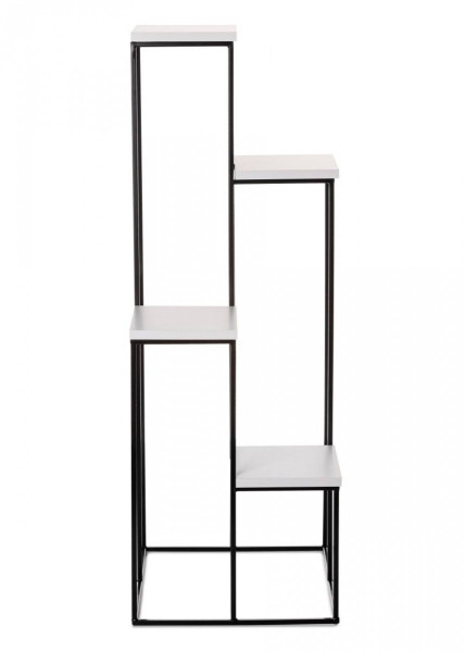 DekorStyle Květinový stojan LOFT 110 cm černý/bílý