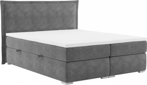 Tempo Kondela Postel boxspring MEGAN 160x200 - šedá + kupón KONDELA10 na okamžitou slevu 3% (kupón uplatníte v košíku)