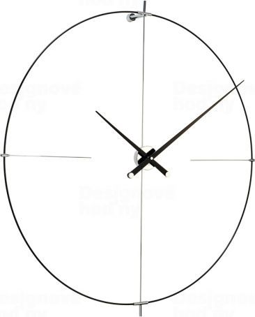 Designové nástěnné hodiny  Bilbao L black 110cm