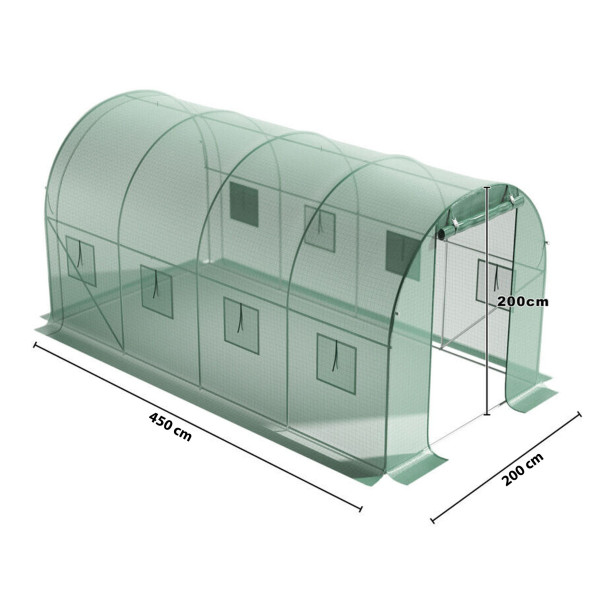 MODERNHOME Fóliovník GREENGO 450x200 cm zelený