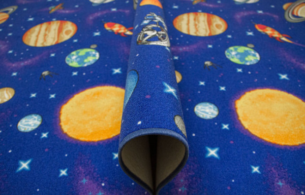 Dětský koberec Galaxy planety, rakety