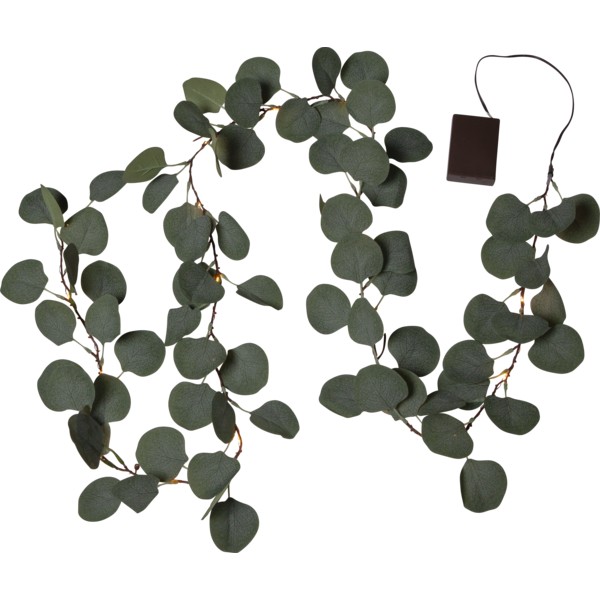 Světelná girlanda s listy eukalyptu délka 180 cm Star Trading Eucalyptus - zelená