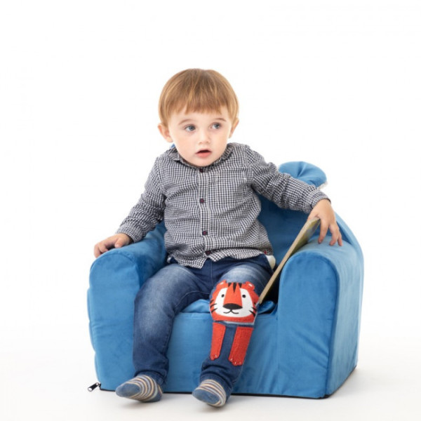 Dětská sedačka BARI modrá