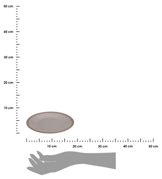 DekorStyle Dezertní talíř Clay 18 cm béžový