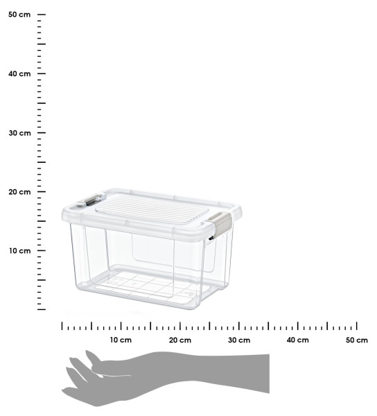 DekorStyle Úložný box Something 2500 ml čirý