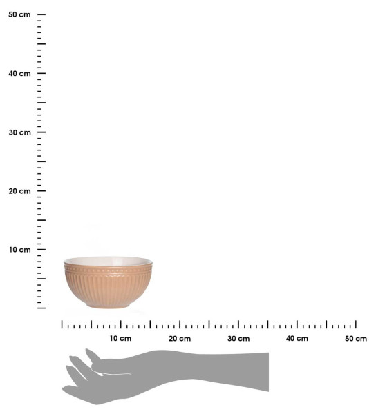 DekorStyle Kameninová miska Simple 610 ml růžová