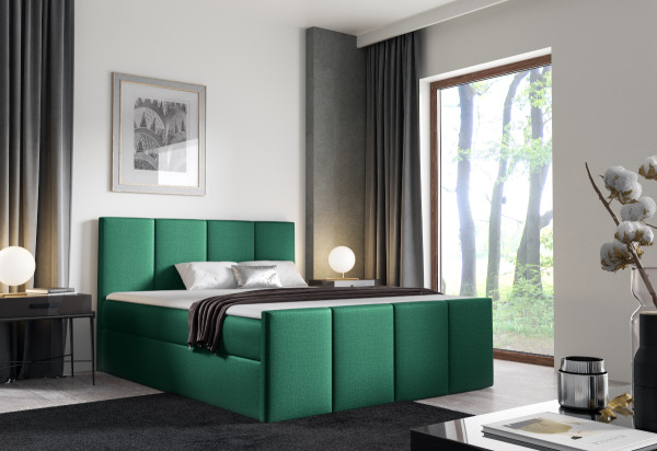 Expedo Čalouněná postel boxspring LAROS + topper, 180x200, fancy 36