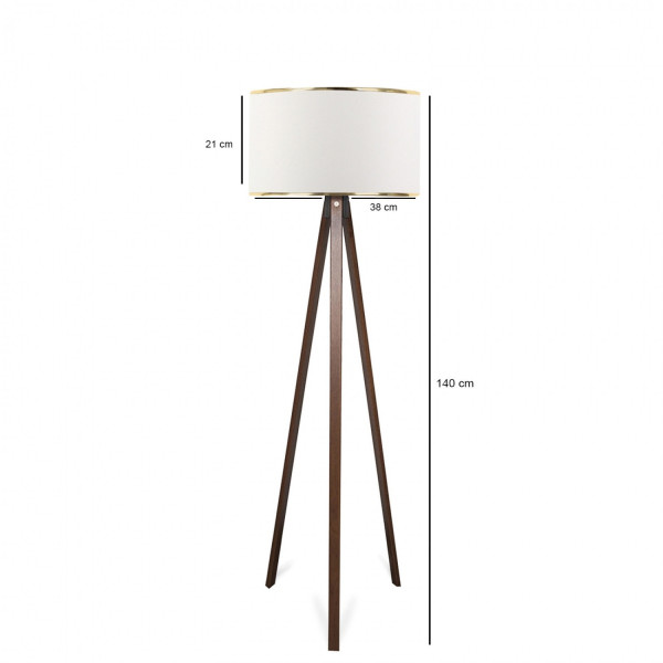 Opviq Stojací lampa AYD XI 140 cm bílá