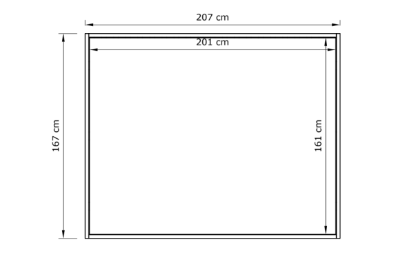 MarLiving Dvoulůžková postel CARRE 01 140x200 z masivu