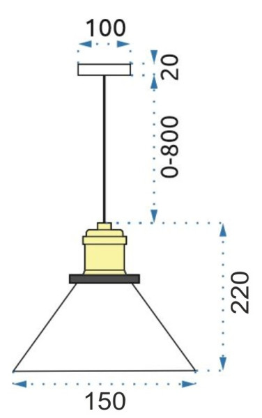 TooLight Stropní svítidlo Verto D, varianta průhledná