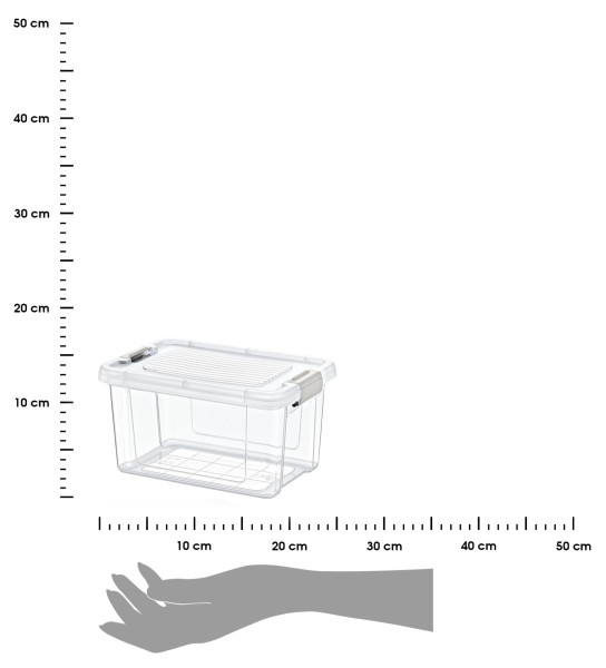 DekorStyle Úložný box Something 1250 ml čirý