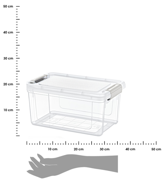 DekorStyle Úložný box SOMETHING 5000 ml čirý