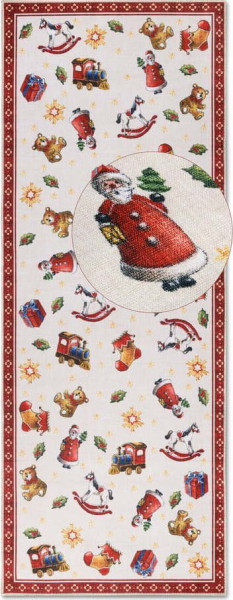 Červený běhoun s vánočním motivem 80x200 cm Red Christmas – Villeroy&Boch