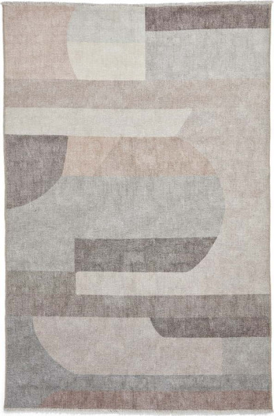 Béžový pratelný koberec s příměsí bavlny 152x230 cm Whisper – Think Rugs